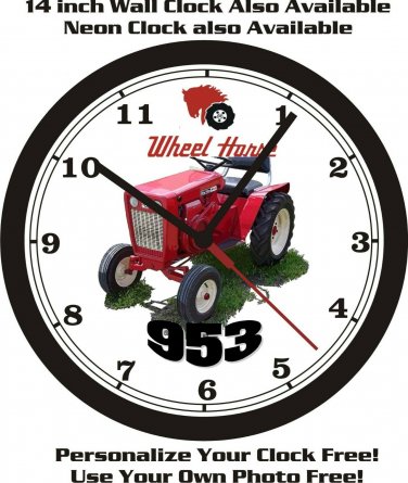 WHEEL HORSE 953 LAWN TRACTOR WALL CLOCK-FREE USA SHIP!