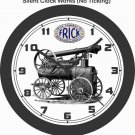 FRICK STEAM ENGINE TRACTOR WALL CLOCK-FREE USA SHIP, JOHN DEERE, FARMALL, CASE