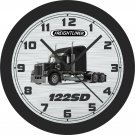 Freightliner 122SD Semi-Truck Wall Clock-Add Your Business Name Free!