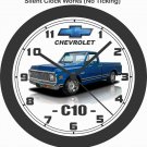 1972 CHEVROLET C10 PICKUP TRUCK WALL CLOCK-FREE USA SHIP