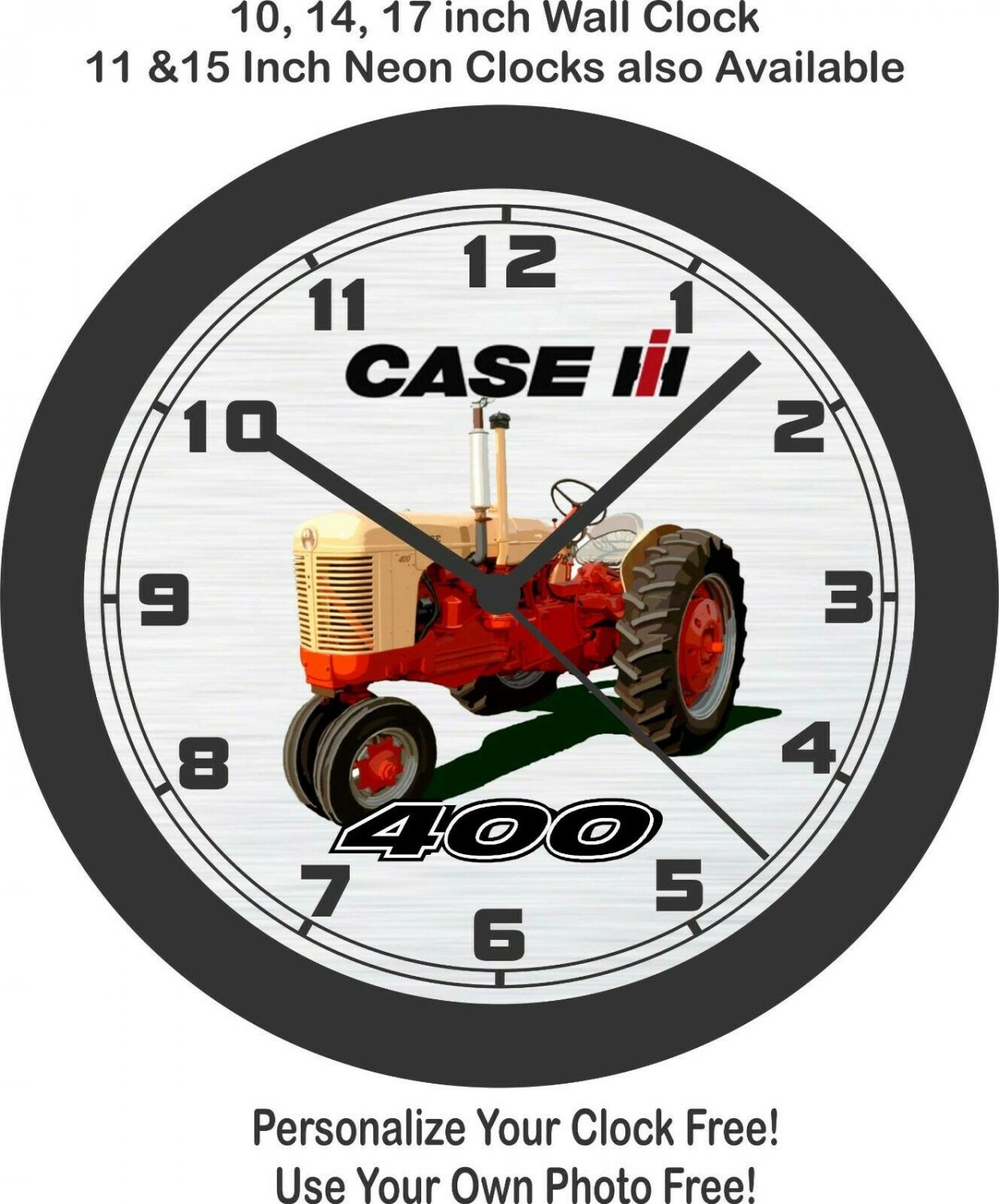 Case 400 Series Tractor Wall ClockFree US ShipJohn Deere, Farmall, Kubota