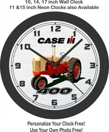 Case 400 Series Tractor Wall Clock-Free US Ship-John Deere, Farmall, Kubota