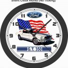 1965-1966 FORD MUSTANG G.T.350 WALL CLOCK-CHEVROLET, CAMARO, CORVETTE, DODGE