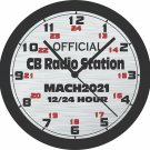 CB Radio 24 Hour Wall Clock-Add Call Sign & Name Free!-US Ship-Choose 1 of 2