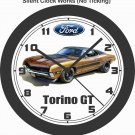 FORD TORINO GT WALL CLOCK-NEW!-FREE USA SHIP