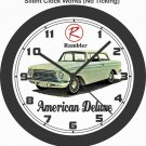 1962 RAMBLER AMERICAN DELUXE 2-DOOR SEDAN WALL CLOCK-FREE USA SHIP!-AMC
