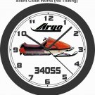 1973 ARGO 340SS SNOWMOBILE WALL CLOCK-POLARIS, SKI DOO, ARCTIC CAT, CAN AM