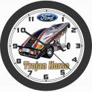 FORD MUSTANG II TROJAN HORSE NHRA FUNNY CAR WALL CLOCK-FREE USA SHIP