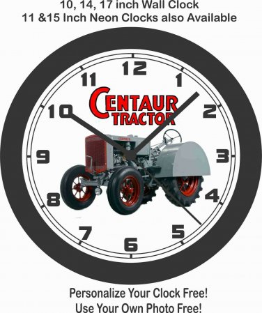 CENTAUR TRACTOR WALL CLOCK-JOHN DEERE, FARMALL, ALLIS-CHALMERS