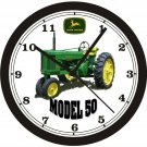 JOHN DEERE MODEL 50 TRACTOR WALL CLOCK-FREE USA SHIP
