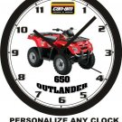 2008 CAN-AM 650 OUTLANDER ATV WALL CLOCK-FREE US SHIP, POLARIS, ARCTIC CAT