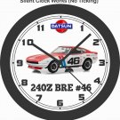 1970 Datsun 240Z BRE #46 Wall Clock-Free USA Ship-Nissan