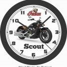 2019 INDIAN SCOUT MOTORCYCLE WALL CLOCK-HARLEY DAVIDSON, HONDA, TRIUMPH