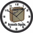 ACOUSTIC SQUIER SA-10 GUITAR AMP WALL CLOCK-FREE US SHIP, GIBSON, FENDER, PEAVEY
