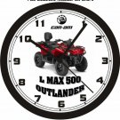 2015 CAN-AM L MAX 500 OUTLANDER ATV WALL CLOCK-FREE USA SHIP!