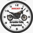 2016 DUCATI SCRAMBLER ITALIA INDEPENDENT WALL CLOCK-FREE USA SHIP!