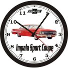1960 CHEVROLET IMPALA SPORT COUPE WALL CLOCK-FREE US SHIP!