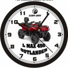 2015 CAN-AM L MAX 450 OUTLANDER ATV WALL CLOCK-FREE USA SHIP!