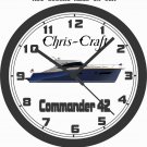 CHRIS CRAFT COMMANDER 42 WALL CLOCK-FREE USA SHIP