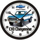 1972 CHEVROLET C10 CHEYENNE SUPER PICKUP WALL CLOCK-FREE USA SHIP!