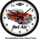 1951 CHEVROLET BEL AIR HOT ROD WALL CLOCK-FREE USA SHIP!
