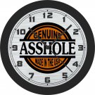Genuine A**hole-Made In The USA Wall Clock-Free US Ship