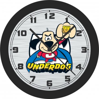 Underdog Cartoon Character Wall Clock-Free US Ship-Personalize w/Child's Name!