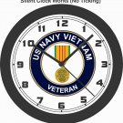 VIETNAM U.S. NAVY VETERAN WALL CLOCK-ARMY, MARINES, AIR FORCE