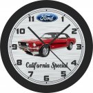 1968 Ford Mustang California Special (Red) Wall Clock-Free US Ship