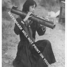 Communist Propaganda Photo Of Viet Cong Girl With M72 Weapon Poster-Free US Ship