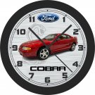 1966-1998 Ford Mustang Cobra Wall Clock-Free US Ship