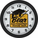 Bear Glass-Powered Bow Emblem Wall Clock-Free US Ship