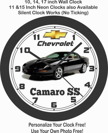 1997 CHEVROLET CAMARO SS WALL CLOCK-FREE USA SHIP-MUSTANG, FIREBIRD, CORVETTE
