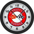 Chevrolet Corvette Garage Sign Wall Clock-Free US Ship