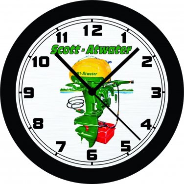 Scott-Atwater 30hp Outboard Motor Wall Clock-Free US Ship