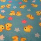 BABY CHICKS YELLOW  POLAR FLEECE BABY CRIB BLANKET  NEW FREE SHIPPING