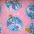 DISNEY CINDERELLA  POLAR FLEECE BABY TODDLER  BLANKET NEW HANDMADE LAST ONE!