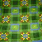 JOHN DEERE TRACTOR SQUARES POLAR FLEECE BABY TODDLER BLANKET NEW HANDMADE
