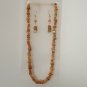 Natural Gemstone Necklace With Earrings Set