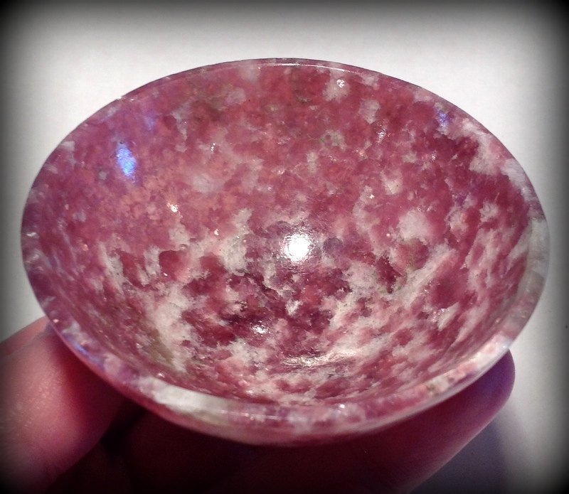 pink quartz bowl
