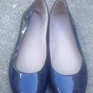 Women's Easy Spirit 'Get City' Faux Gray Patent Leather Ballet Flats Shoes 9M