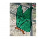GREEN STAINED GLASS BUTTERFLY HANCRAFTED SUNCATCHER