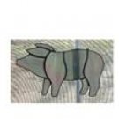 GREY PIG OR PICK YOUR COLOR HANDCRAFTED STAINED GLASS SUNCATCHER