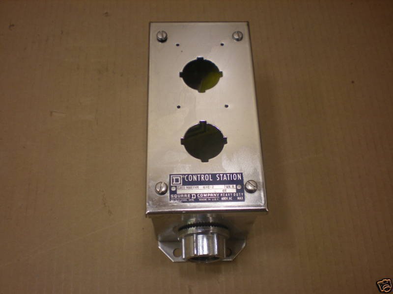 1 NEW SQUARE D 9001 KYC2 9001KYC2 CONTROL STATION 9001-KYC-2 STAINLESS STEEL