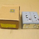 1 NIB SQUARE D 2512-FG11P 2512FG11P FHP MANUAL STARTER 2 SPEED NEMA TYPE 1 ENCL