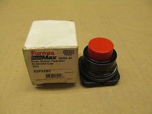 1 NIB FURNAS 52PX8B2 SER A PUSH BUTTON OPERATOR EXTENDED CAP RED NEMA 4X
