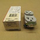 1 NIB PASS & SEYMOUR 5362-GRY 5362GRY DUPLEX RECEPTACLE 20AMP 125V GRAY