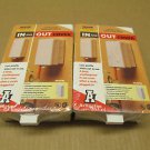 2 NIB ARLINGTON 60VW IN AND OUT COVER WHITE STANDARD BASE