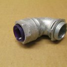 NEW O-Z GEDNEY SR9100-875 GRIP TITE STRAIN RELIEF CONNECTOR 90 DEGREE 1" PURPLE