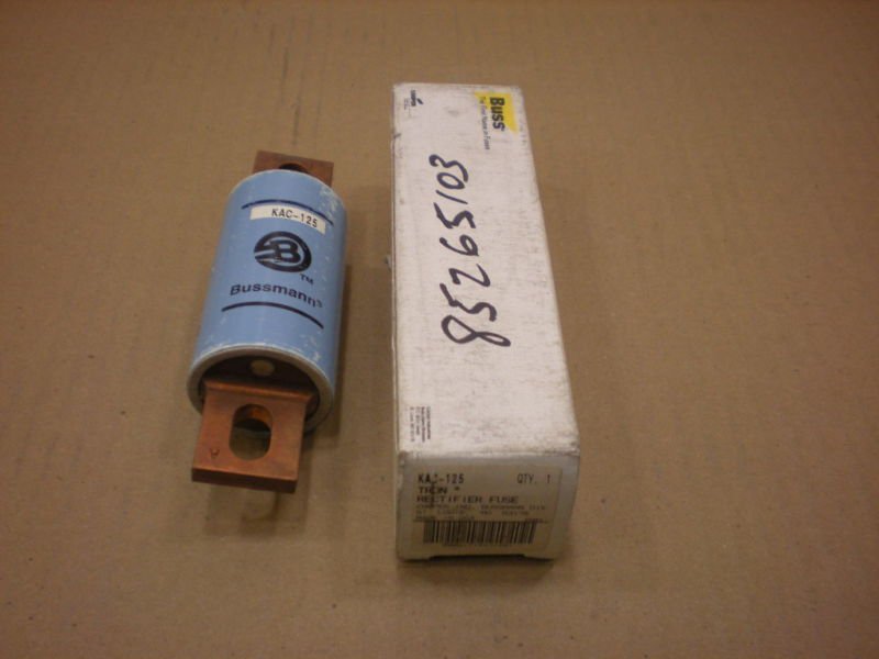 1 NIB COOPER BUSSMAN KAC-125 KAC125 RECTIFIER FUSE